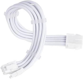 SilverStone PCIe 8-Pin (6+2) Netzteil-Verlängerungskabel, weiß (SST-PP07E-PCI8W-V2)