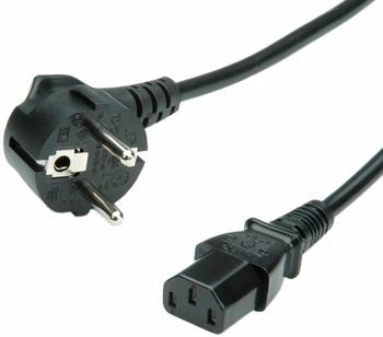 Value Stromkabel CEE 7/7 zu IEC 60320 C13 schwarz (19.99.1017)