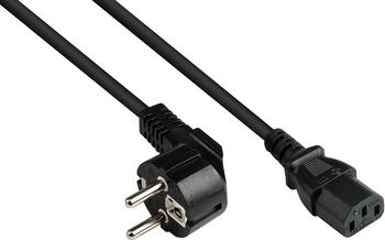 Good Connections Netzkabel Typ E+F CEE 7/7 auf C13, schwarz, 2,5 m (P0130-S025)