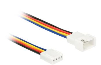 DeLock Verlängerungskabel PWM Lüfteranschluss 4 Pin 30 cm (85361)