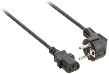 LogiLink Stromkabel Schutzkontakt-Winkelstecker auf Kaltgeräte-Stecker C13 schwarz 3 m (CP095)