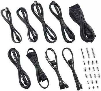 CableMod Classic ModMesh C-Series Corsair RMi & RMx Kabelkit Karbon (CM-CSR-CKIT-NKC-R)