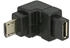 DeLock USB 2.0 Adapter Micro-B Stecker auf Micro-B Buchse 90° nach unten gewinkelt (65668)