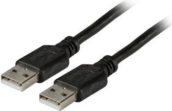 EFB-Elektronik USB2.0 Anschlusskabel A-A Stecker-Stecker 0,5m schwarz Classic (K5253SW.0,5)