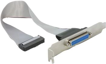 DeLock PC-Slotblech Parallel DB-25 zu IDC 26-polig (84300)