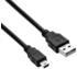 Akyga USB-Kabel USB-A Stecker / USB-Mini-B Stecker Schwarz (AK-USB-22)