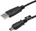 Akyga USB-Kabel USB-A Stecker / USB-Mini-B Stecker Schwarz (AK-USB-22)