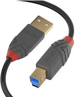 Lindy 36740 USB Kabel USB 3.2 Gen 1 (3.1 Gen 1) 0,5 m USB A USB B 5 Gbit/s Schwarz