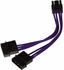 DeLock Netzteil Adapter 8-Pin EPS zu 2x 4-Pin Molex 15cm violett (83703)