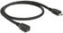 DeLock USB 2.0 Verlängerungskabel Micro-USB Stecker > Micro-USB Buchse schwarz 0,5m (83567)