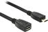 DeLock USB 2.0 Verlängerungskabel Micro-USB Stecker > Micro-USB Buchse schwarz 0,5m (83567)