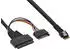 InLine Internes SAS-Kabel Slim SAS SFF-8654 4i zu U.2 SFF-8639 + SATA Strom, 24Gb/s, 50cm schwarz (27644A)