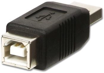 Lindy USB 2.0 Adapter A Stecker zu B Buchse (71231)