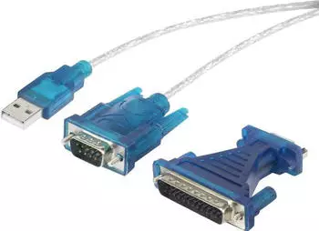 Renkforce USB 1.1 Adapter [1x D-SUB-Stecker 9pol., D-SUB-Stecker 25pol. - 1x USB 1.1 Stecker A] (RF-4222053)