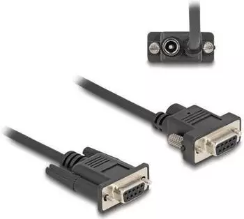DeLock Serielles Kabel D-Sub 9 Buchse mit Stromversorgung Pin 9, 10 m (88240)