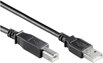 EFB-Elektronik USB 2.0 Anschlusskabel A-B schwarz 0,5m (K5255SW.0,5)