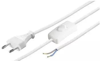 Goobay Euro Netzkabel 1,5m weiß 51349