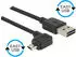 DeLock USB 2.0 A - MicroB gewinkelt 3m (83854)