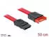 DeLock SATA-Verlängerungskabel 6 Gb/s 50 cm rot (83954)