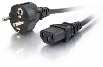 C2G Universal Netzkabel IEC320C13 auf CEE 7/7, 3m, 16AWG (88544)