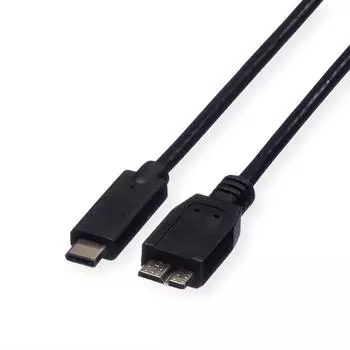 Roline USB 3.2 Gen1 C - MicroB 0,5m (11.02.9005)