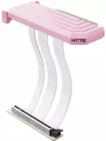 HYTE PCIe 5.0 Hyper Riser (rosa/wei&szlig;, 20cm) (ACC-HYTE-PCIE50-SM)