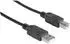 Manhattan USB 2.0 Kabel USB-A Stecker auf USB-B Stecker 5m Schwarz (337779)