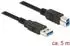 DeLock USB 3.2 Gen1 A-B 5m (85070)