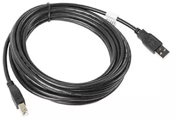 Lanberg USB 2.0 A-B 5m schwarz (CA-USBA-10CC-0050-BK)