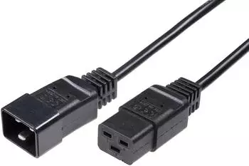 MicroConnect Stromkabel C19 - C20 16A 0,5m schwarz (PE141505)