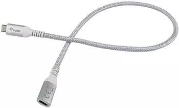 Equip USB-C Verl&auml;ngerungskabel USB 3.2 Gen 2, 10Gbps, 4K/60Hz, 1m, wei&szlig; (128376)