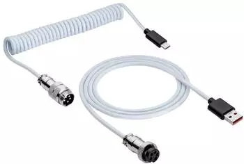 Akyga AK-USB-48 USB-C auf USB-A Spiralkabel 3,0m, blau (AK-USB-48)