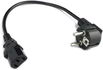 TronicXL Kaltger&auml;tekabel IEC-320-C13 90&deg; gewinkelt 0,4m