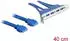 DeLock Slotblech USB 3.0 4-Port extern / 2x Pinheader 19-Pin (82974)