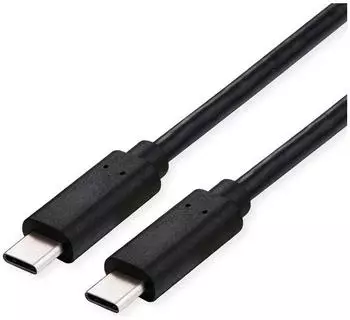 Roline USB4 Gen3x2 Kabel C-C, 40Gbit/s, 100W, schwarz, 0,5m (11.02.9091)