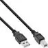 InLine 70er B-Pack USB 2.0 Kabel A an B, schwarz, 2m (B-34520X)