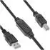 InLine USB 2.0 Aktiv-Kabel, USB-A auf USB-B, 12,5m (34517A)