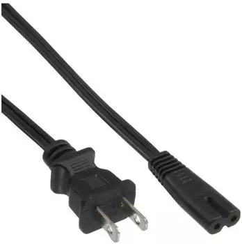 InLine Netzkabel USA auf Euro 8 C7, 1,8m, 2-polig, 65er Bulk-Pack (B-16654U)