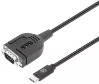 Manhattan Seriell Adapterkabel [1x USB-C&reg; Stecker - 1x Seriell (9pol.)] 100cm