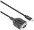 Manhattan USB-C auf Seriell DB9/RS232 Adapter PL2303GT, 1m (154499)