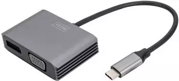 Digitus USB Type-C 4K 2-in-1 DisplayPort + VGA Grafikadapter (DA-70827)