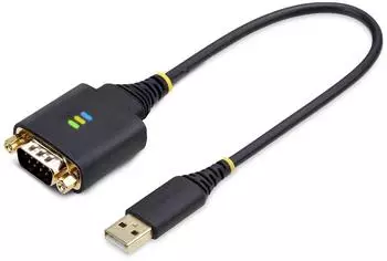 StarTech USB-A auf RS232 DB9 Adapterkabel 30cm FTDI ESD-Schutz (1P1FFC-USB-SERIAL)