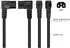 Kabelmeister Netzkabel Schutzkontakt Typ E+F auf C15 90° gewinkelt, 5m, schwarz (SK0151-S050)