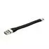Roline USB 3.2 Gen 1 Silikonkabel A-C, schwarz, 11cm (11.02.9014)
