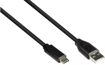 Good Connections USB 2.0 Kabel USB-C auf USB-A, 480Mbit/s, schwarz, 3m (GC-M0119)