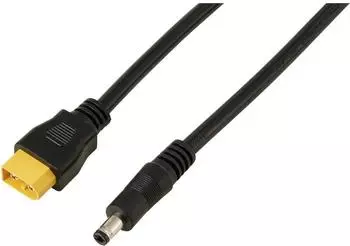 TRU Components DC-Stecker 2,5/5,5mm auf XT60-Kabel 0,5m, schwarz (TC-13619296)