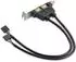 StarTech USBPLATELP Slotblech 2x USB-A 2.0, Low Profile (USBPLATELP)