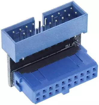 InLine USB 3.0 Adapter intern, Pfostenanschluss Stecker/Buchse, oben gewinkelt (33448O)