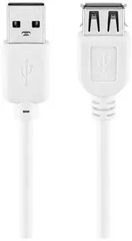 Goobay USB 2.0 Verl&auml;ngerungskabel 0,6m wei&szlig; (96197)