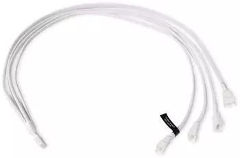 Alphacool Y-Kabelsplitter 4-Pin auf 4x 4-Pin PWM, 60cm, wei&szlig; (18730)